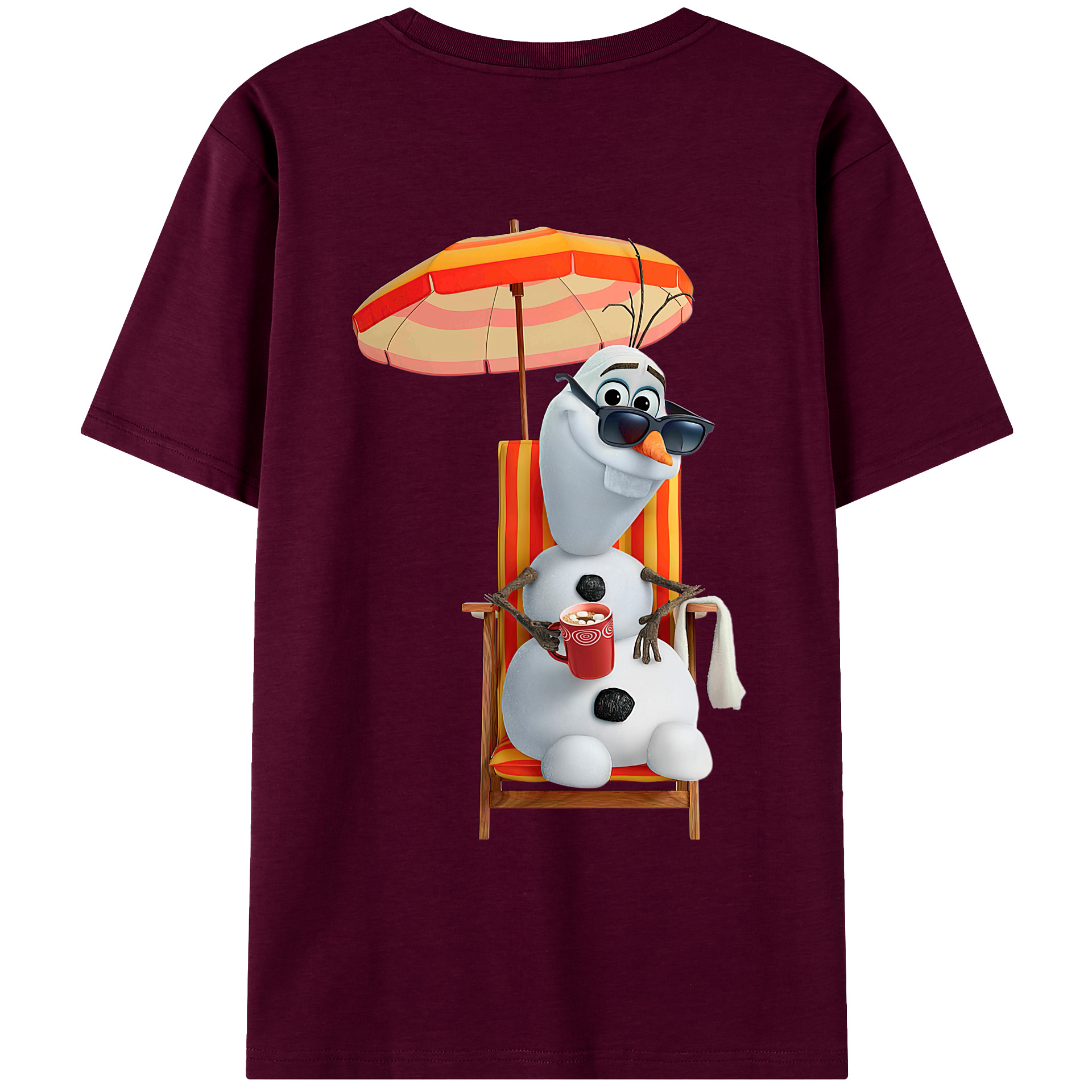 （画像用） アナと雪の女王 アンナ エルサ Frozen Anna Elsa レディース半袖Tシャツ(バックプリント)